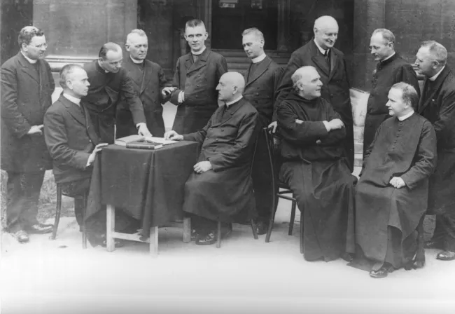 Professorenkollegium der Katholisch-theologischen Fakultät der Universität Wien mit Theodor Innitzer und Ignaz Seipel