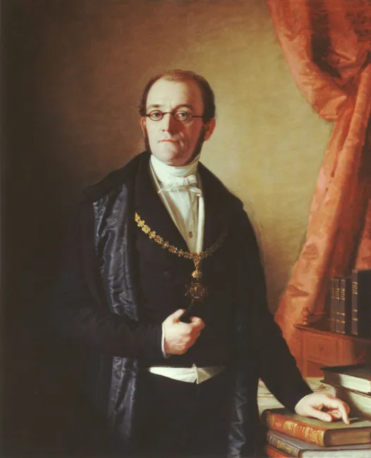 Carl Frh. von Rokitansky (1804–1878) als Rektor der Universität Wien (1852/53)