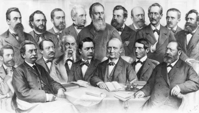 Das Professorenkollegium der Medizinischen Fakultät 1882