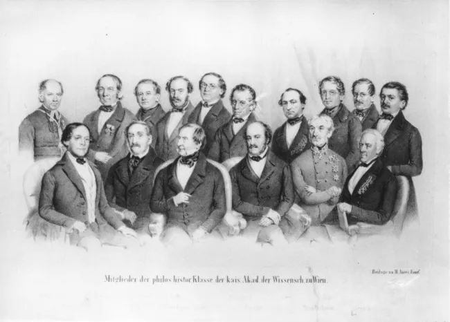 Mitglieder der philosophisch-historischen Klasse der kaiserlichen Akademie der Wissenschaften zu Wien