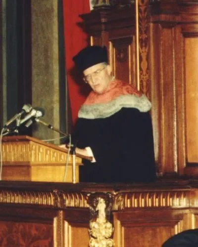 Felix Ermacora als Laudator bei der Verleihung von Goldenen Doktordiplomen der Rechtswissenschaftlichen Fakultät