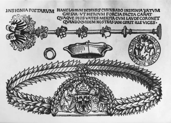 Insignien des „Collegium Poetarum et Mathematicorum“