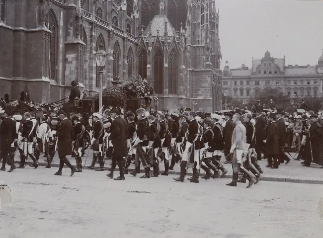 Begräbnis von Prof. Carl Gussenbauer, Männergesang-Verein Wien