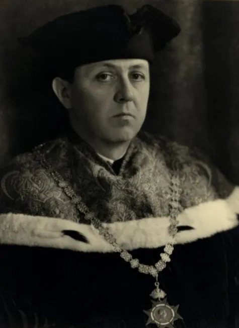 Fritz Knoll als Rektor der Universität Wien, 1941