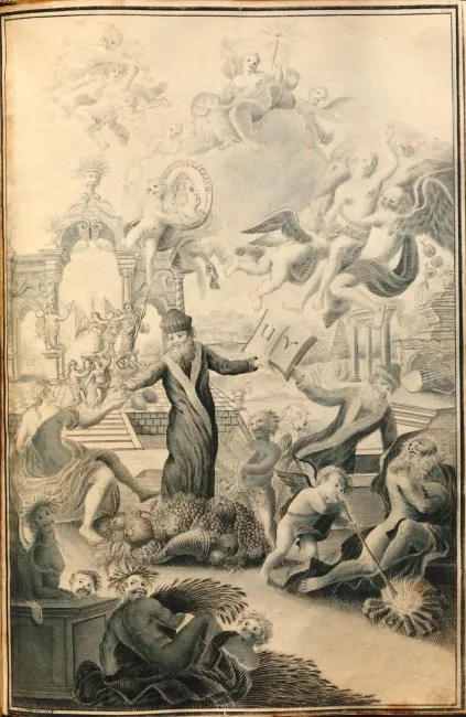 Rektorenblatt von Joseph Paul Pock (Rektor 1728/29)