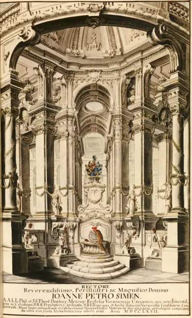 Rektorenblatt von Johannes Peter Simen (1766/67 Rektor)