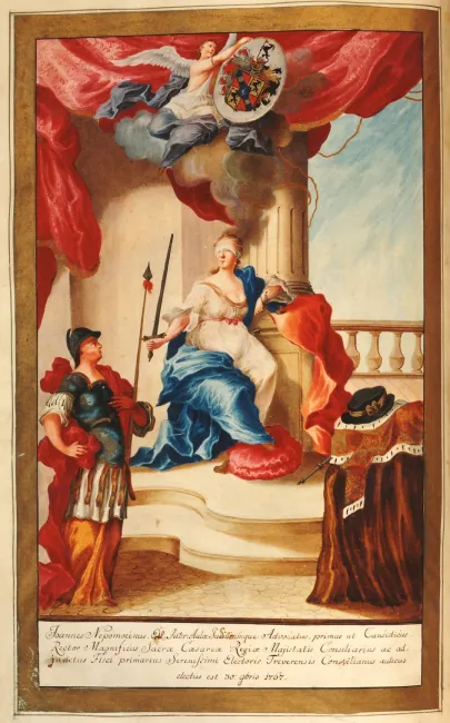 1. Rektorenblatt von Johannes Nepumuk Ertl (1767/68 Rektor)