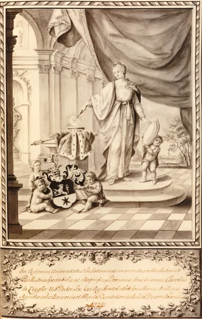 Rektorenblatt von Joachim Karl Ziegler (1775/76 Rektor)