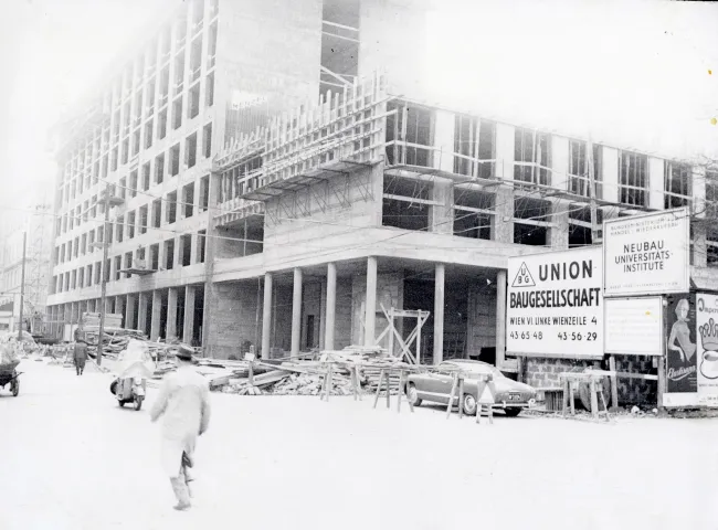 1959 Baustelle des NIG | Neues Institutsgebäude