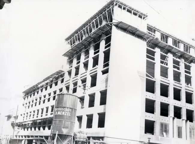 1959 Baustelle des NIG | Neues Institutsgebäude