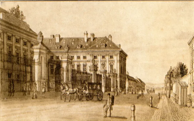Josephinum (Medizinisch-chirurgische Militärakademie) in der Währingerstraße (heute: Institut für die Geschichte der Medizin)