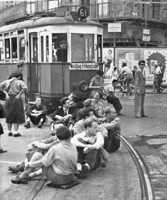 Studentenstreik an der Opernkreuzung, 1953