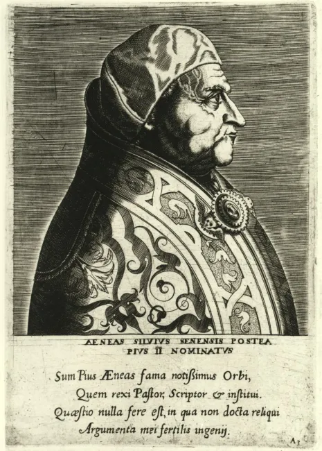 Enea Silvio Piccolomini (Pius II.) (1405–1464), Geschichte, Rhetorik, Ethnographie