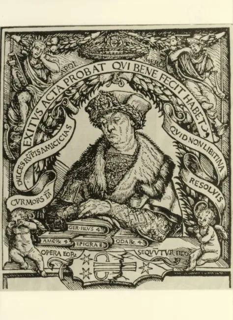 Sterbebild des Konrad Celtis
