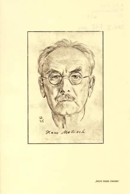 Hans Molisch (1856–1937), Anatomie und Physiologie der Pflanzen