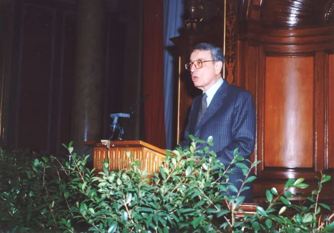 Boutros Boutros-Ghali bei der Verleihung des Ehrendoktorats der Universität Wien
