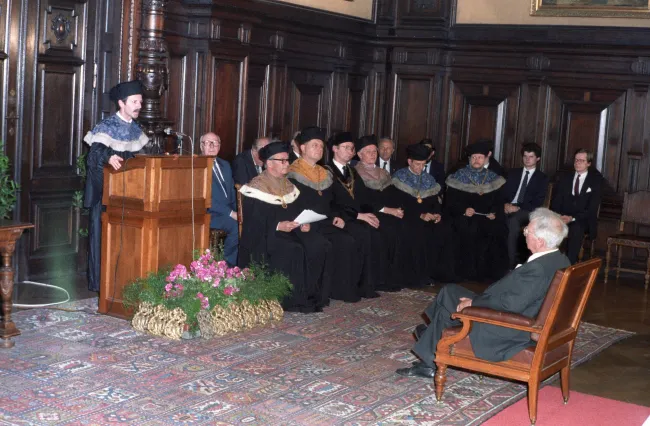 Verleihung des Ehrendoktorats der Universität Wien an Viktor Frankl, Laudatio für Frankl von Giselher Guttmann