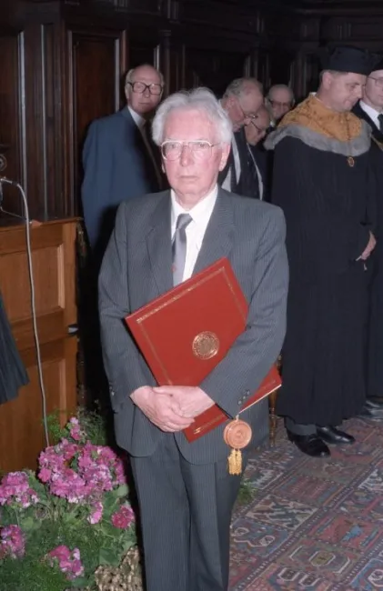 Viktor Frankl bei der Verleihung des Ehrendoktorats der Universität Wien