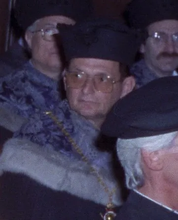 Ferdinand Stangler bei der Ernennung Kurt Schuberts zum Ehrensenator der Uniersität Wíen