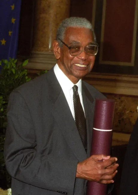 Philip Potter bei der Verleihung des Ehrendoktorats der Universität Wien