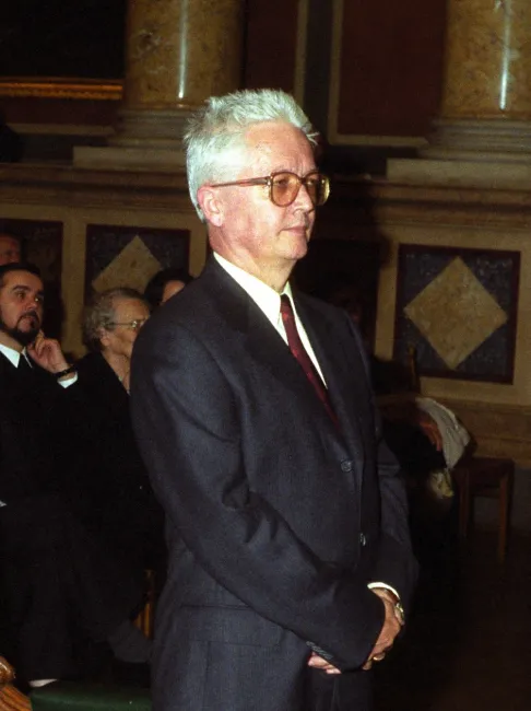 Miklós Tomka bei der Verleihung des Ehrendoktorats der Universität Wien
