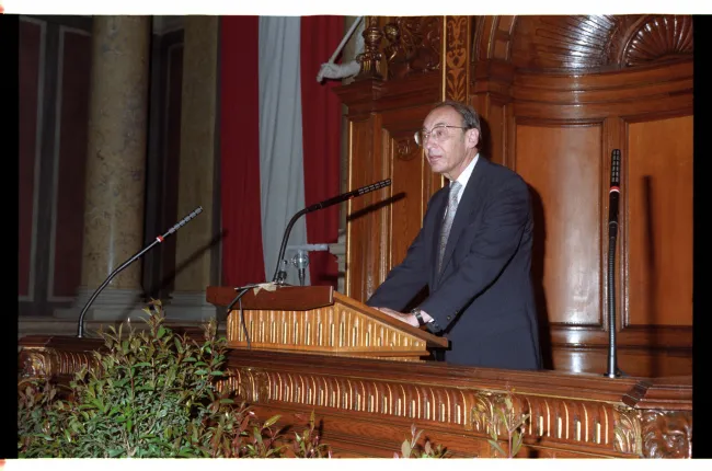 Gerhard Giebisch bei der Verleihung des Ehrendoktorats der Universität Wien