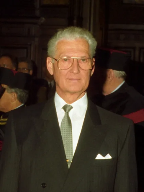 Franz Waldeck bei der Verleihung des Ehrenbürgertitels der Universität Wien
