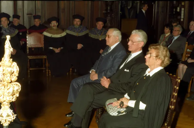 Verleihung Ehrendoktorat Alice Teichova, Ehrenbürger Franz Waldeck und Ehrenbürger Herbert Paulhart, Universität Wien