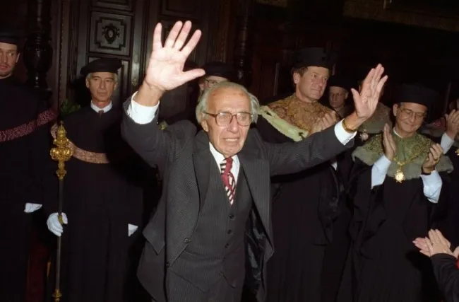 Rudolf Ekstein bei der Verleihung des Ehrendoktorats der Universität Wien