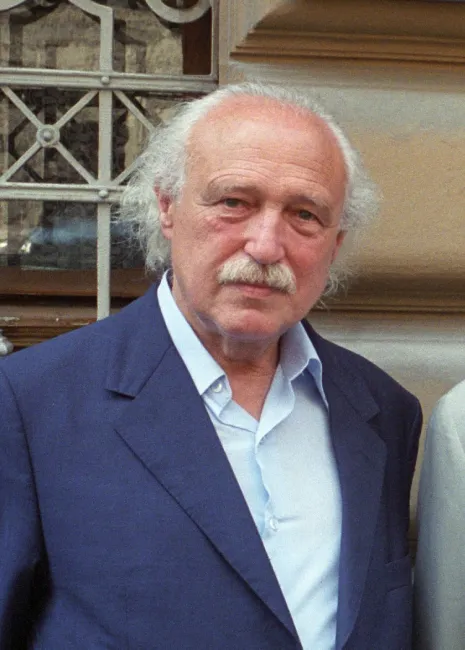 Kurt Schubert (1923–2007), bei der Gedenktafelenthüllung Frankgasse 1