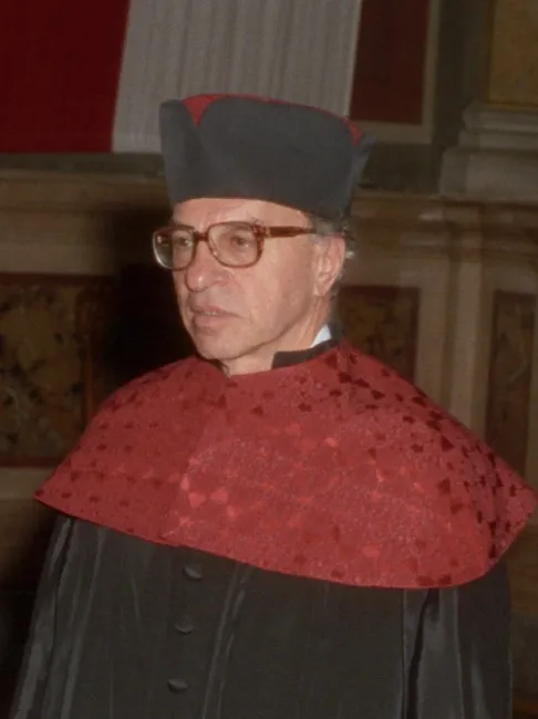 Hermann Bondi bei der Verleihung des Ehrendoktorats der Universität Wien