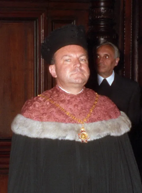 Walter Schrammel als Dekan der Rechtswissenschaftlichen Fakultät