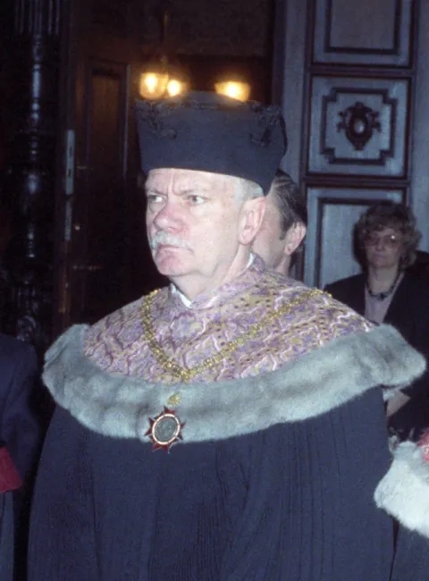 Alfred Raddatz als Dekan der Evangelisch-Theologischen Fakultät
