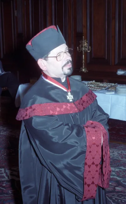 Ludwig Koller bei der Ernennung zum Ehrenbürger der Universität Wien