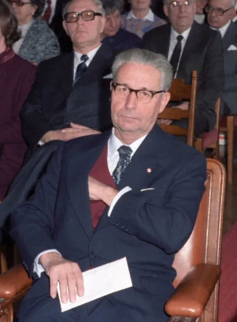 Anton Porhansl bei der Ernennung zum Ehrenbürger der Universität Wien