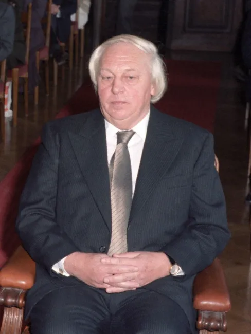 Hans Heinrich Schneider bei der Verleihung der Ehrenbürgerschaft der Universität Wien