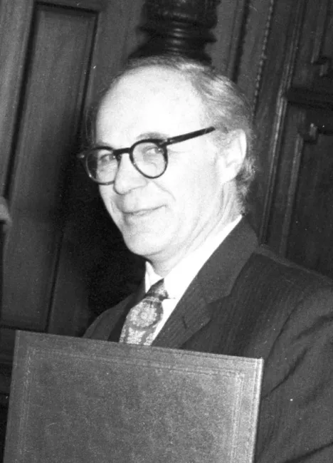 Lawrence Klein bei der Verleihung des Ehrendoktorats der Universität Wien