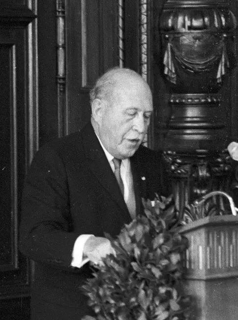 Otto Mitterer bei der Verleihung der Ehrensenatorenwürde der Universität Wien