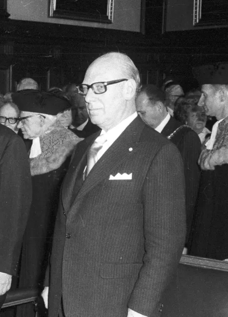 Norbert Zimmer bei der Ernennung zum Ehrenbürger der Universität Wien