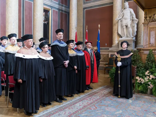 Amtsträger der Universität Wien im Talar anlässlich der Promotion „sub auspiciis“ im Rahmen des Dies Academicus der Universi…