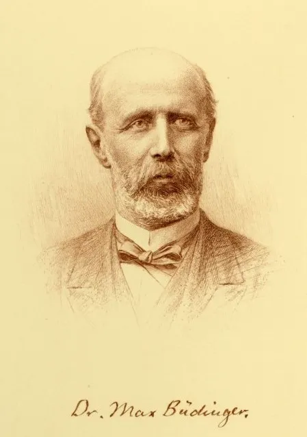 Max Büdinger (1828–1902), Geschichte