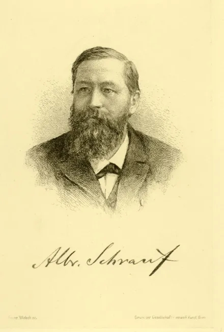Albrecht Schrauf (1837–1897), Mineralogie