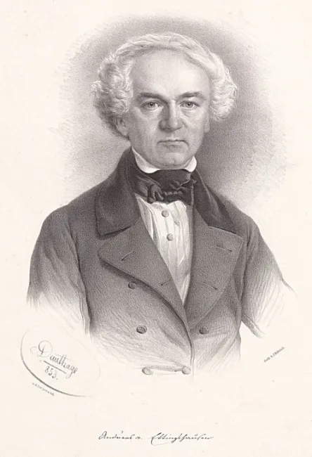 Andreas Freiherr von Ettingshausen (1796–1878), Physik, Mathematik