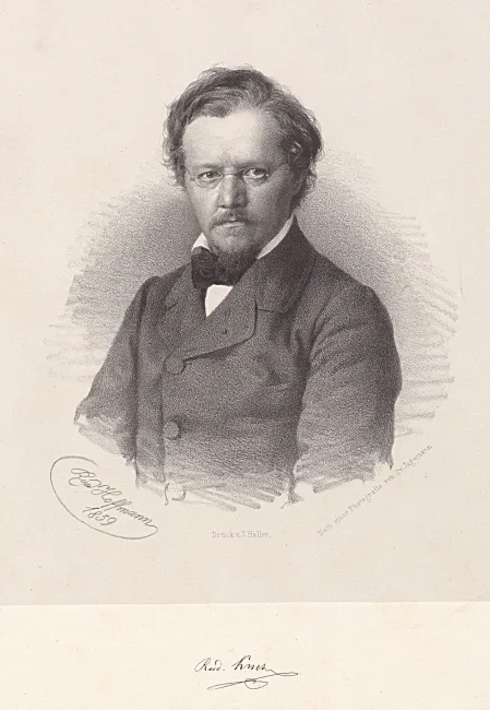 Rudolf Kner (1810-1869), Zoologie, Paläontologie; Lithografie 1859