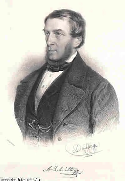 Anton Schrötter von Kristelli (1802–1875), Chemie, Mineralogie