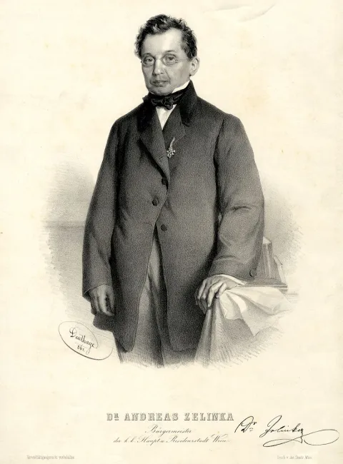 Andreas Zelinka (1802–1868), Rechtswissenschaften, Bürgermeister von Wien