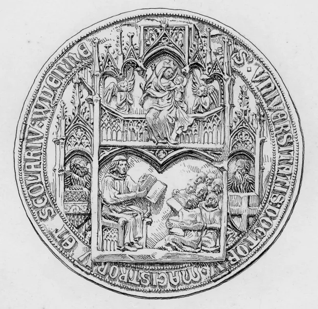 Ältestes Großes Siegel der Universität Wien („Sigillum Magnum“, 1365)