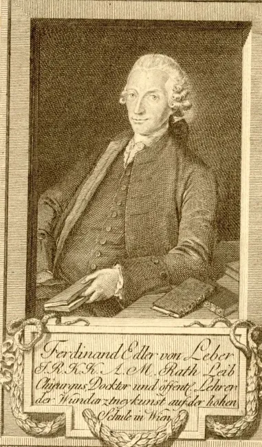 Ferdinand Joseph Edler von Leber (1727–1808), Anatomie