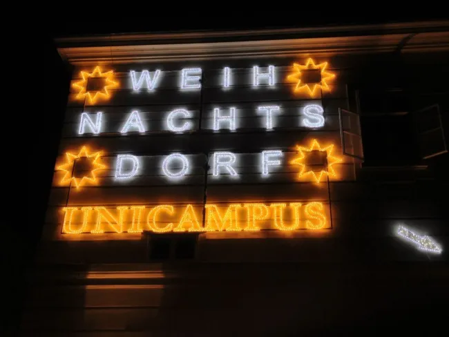 Weihnachtsdorf am Campus der Universität Wien
