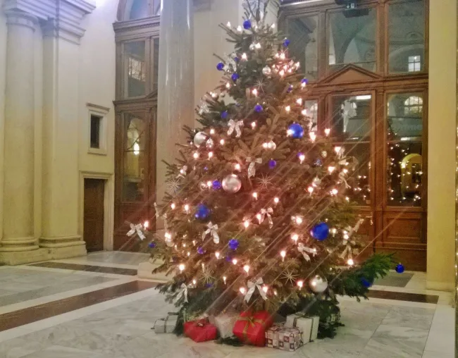 Weihnachtsbaum im Hauptgebäude der Universität Wien, 2014